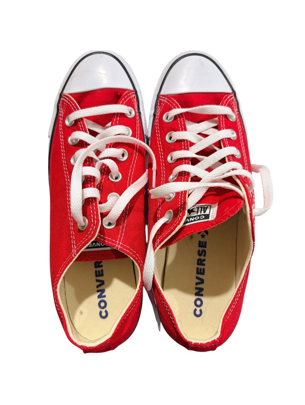 Red Converse All Star sneakers women’s size 10 men’s size 8